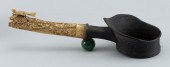 CHINESE BRONZE WINE POT WITH C