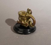 CHINESE BRONZE ZOOMORPHIC LIBA