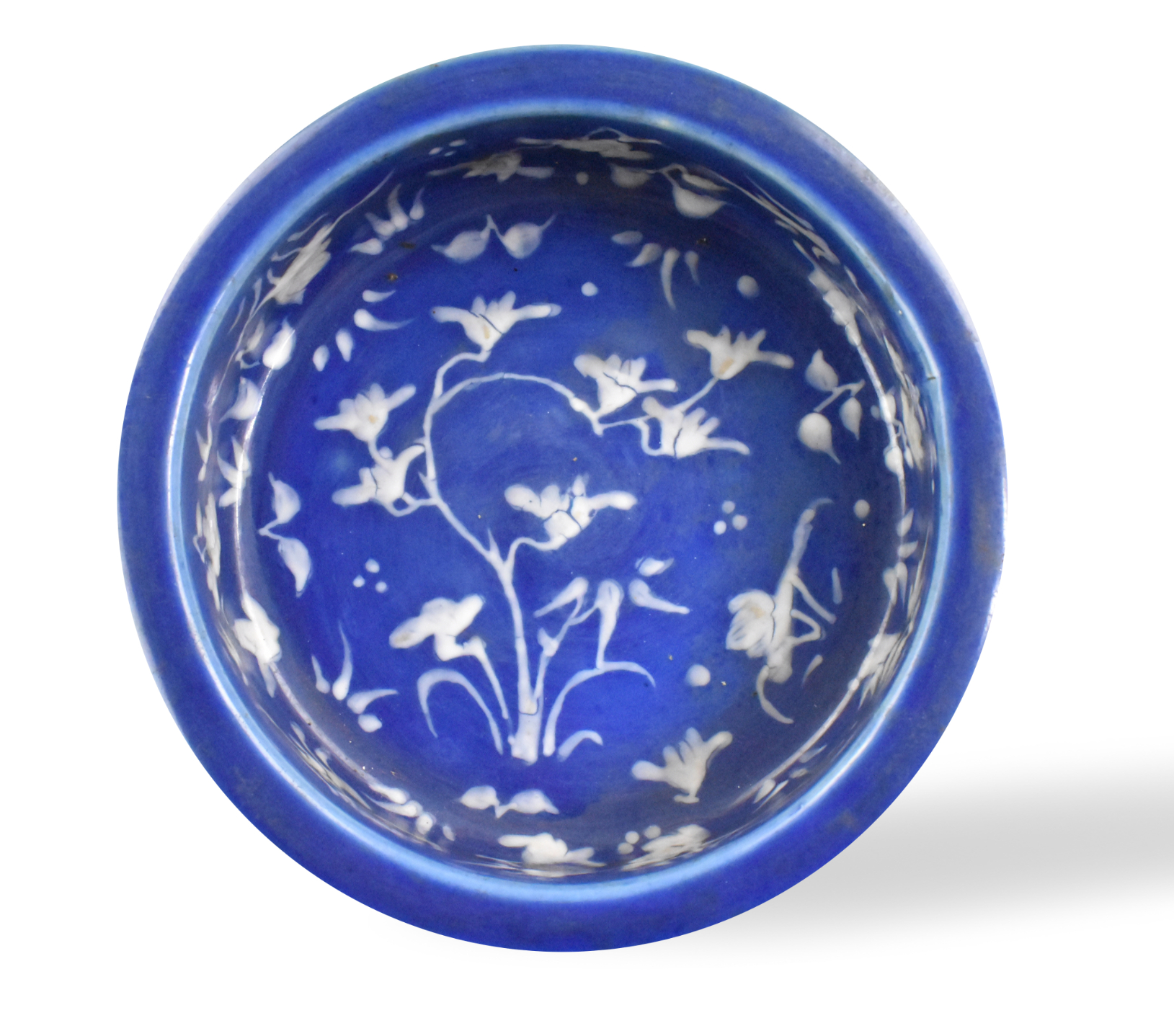CHINESE BROWN &BLUE GLAZED WHITE