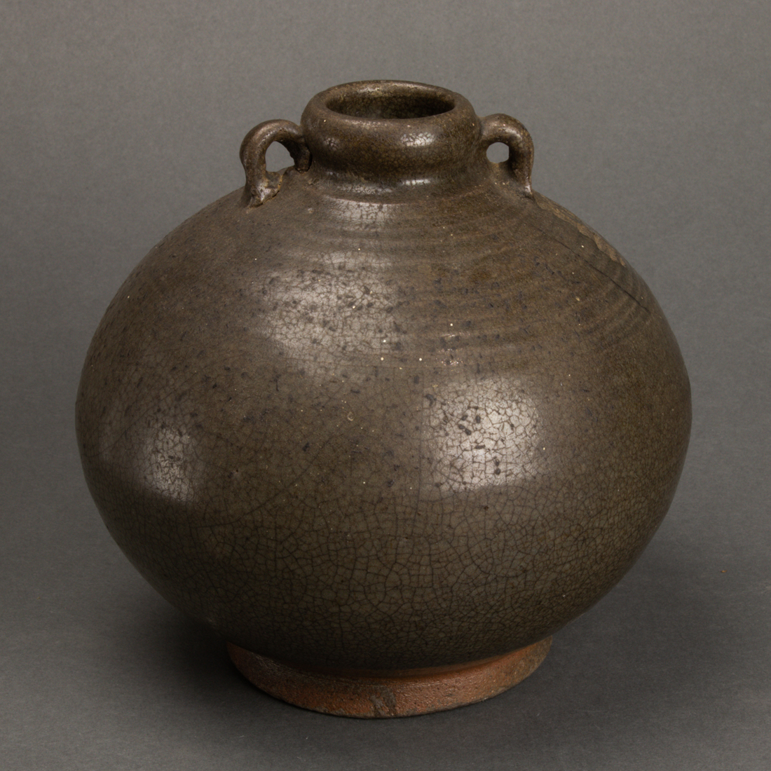 CHINESE BROWN GLAZED JAR Chinese