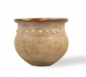 CHINESE BROWN GLAZED POTTERY J