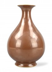 CHINESE BROWN GLAZED YUHUCHUN