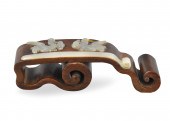 CHINESE BRUSH REST W/ JADE INL