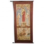 CHINESE BUDDHA WALL TAPESTRY S
