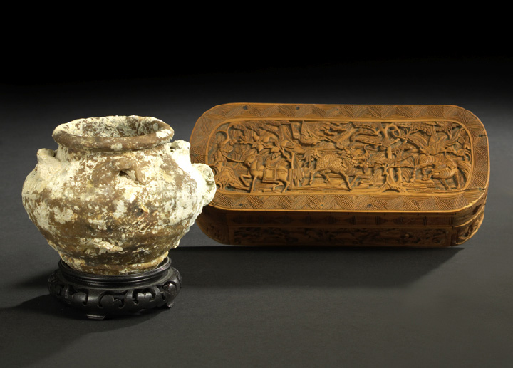 Chinese Bulbous Brown-Glazed