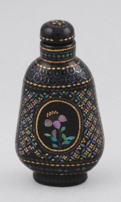 CHINESE BURGAUTE LACQUER SNUFF