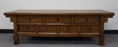 CHINESE BURLWOOD LOW CABINET,