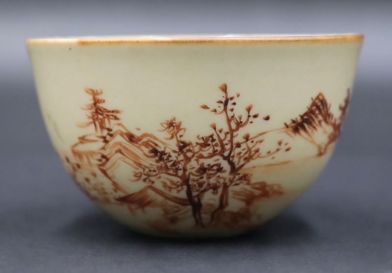 CHINESE CAFE AU LAIT LANDSCAPE CUP.