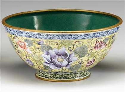 Chinese Canton enamel bowl   