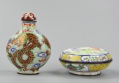 CHINESE CANTON ENAMEL BOX & SN