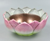 CHINESE CANTON ENAMEL LOTUS BO