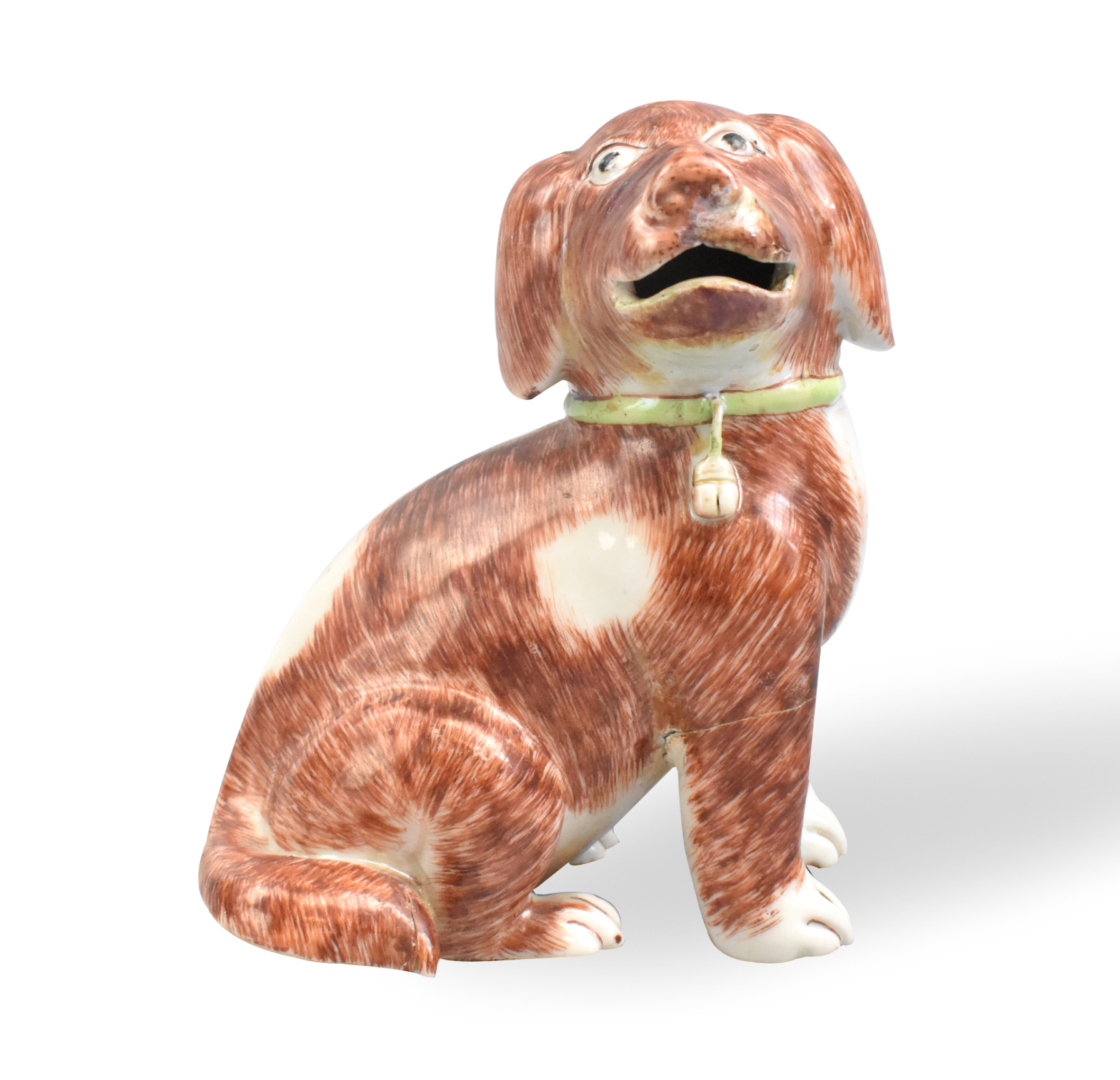 CHINESE CANTON ENAMEL PORCELAIN DOG
