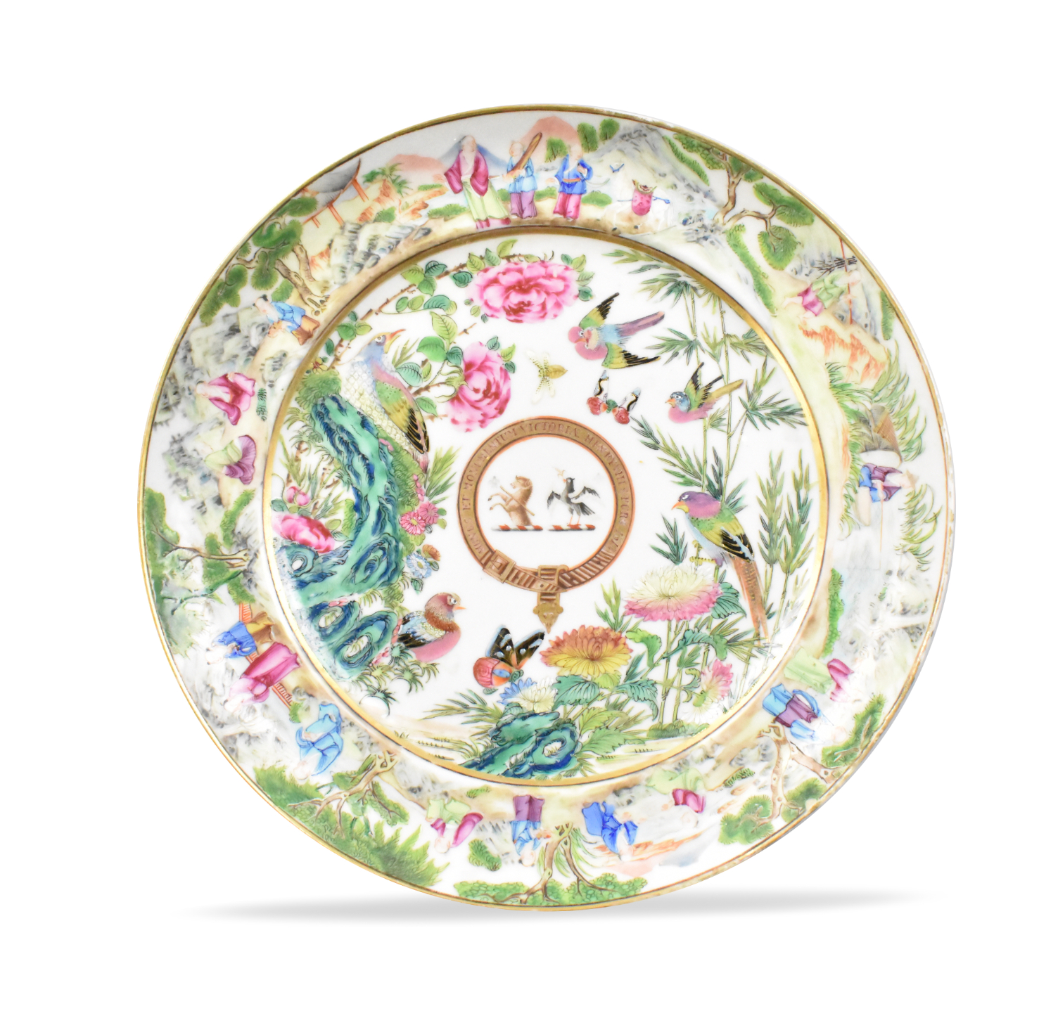 CHINESE CANTON ENAMELED ARMORIAL