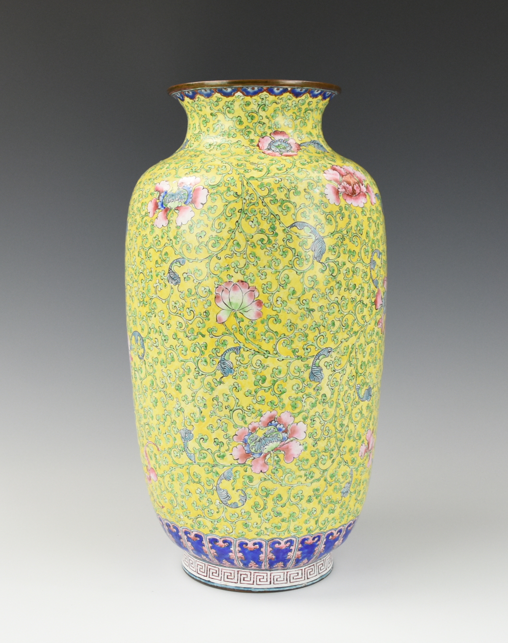 CHINESE CANTON GLAZE CLOISONNE