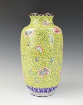 CHINESE CANTON GLAZE CLOISONNE
