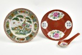 CHINESE CANTON GLAZE PLATE,COR