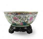 CHINESE CANTON GLAZE PUNCH BOW