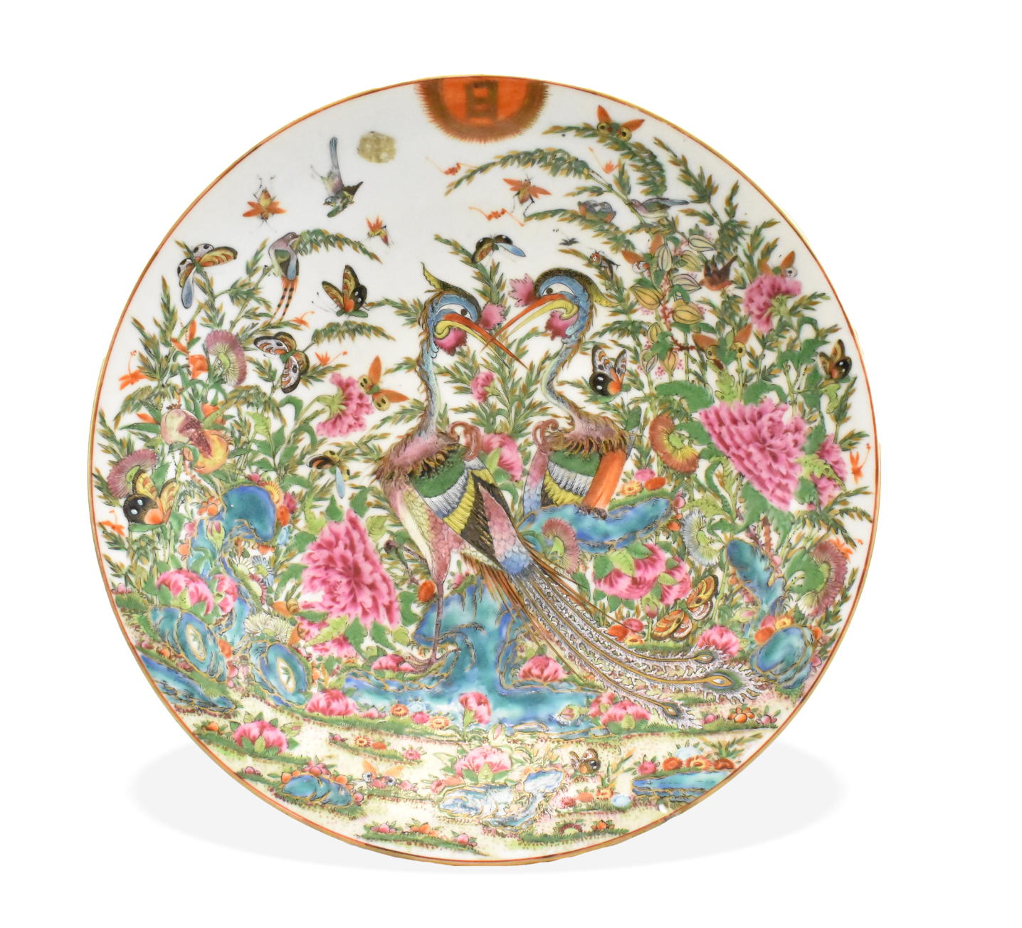CHINESE CANTON GLAZED CHARGER