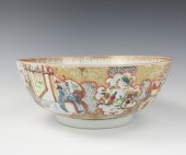 CHINESE CANTON GLAZED PUNCH BO