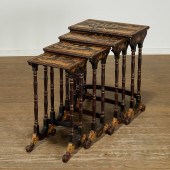 CHINESE CANTON LACQUER QUARTET