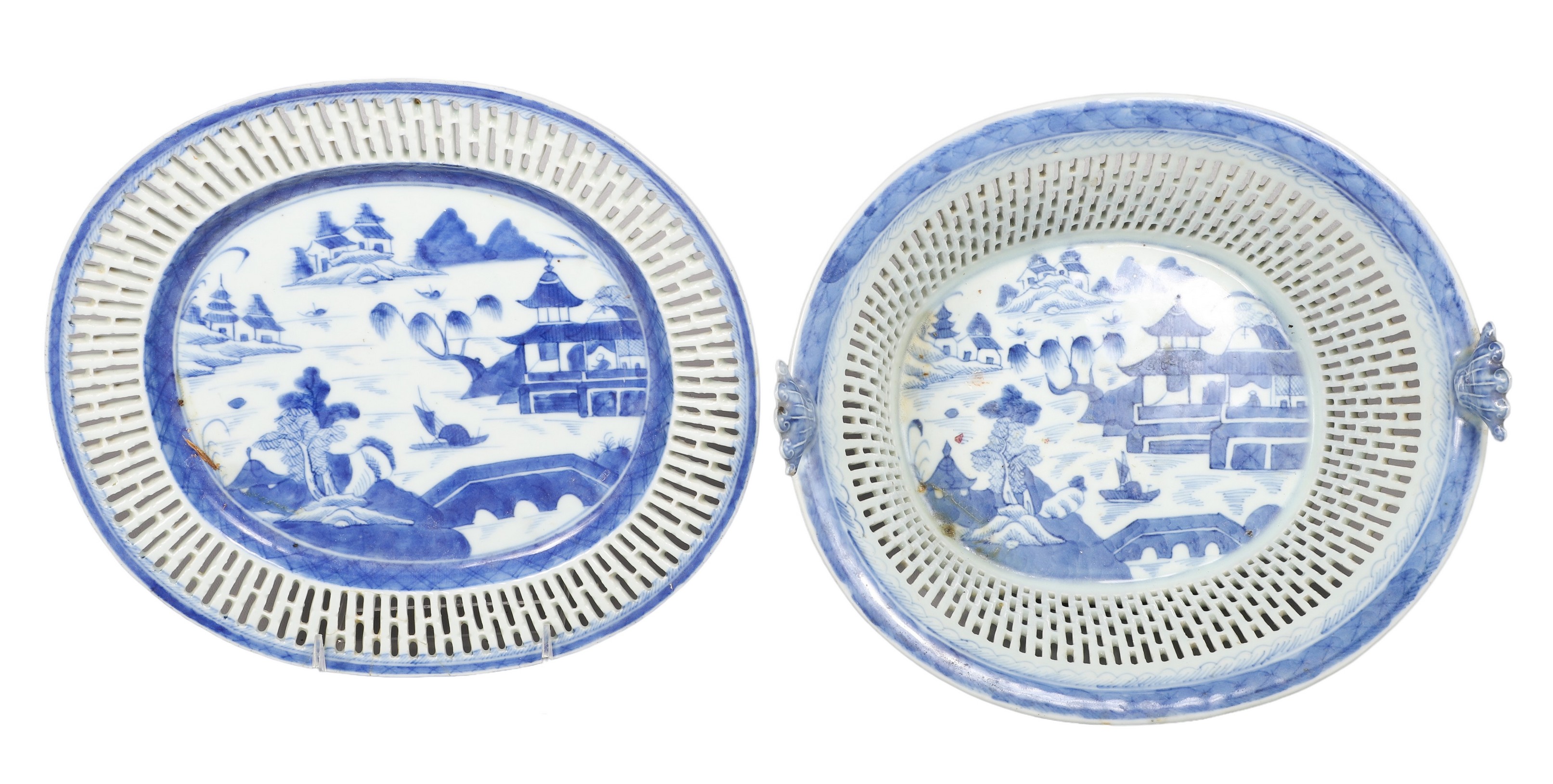 Chinese Canton porcelain chestnut