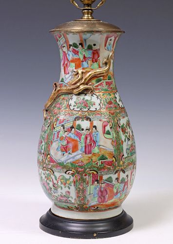 CHINESE CANTON ROSE PORCELAIN