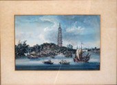 Chinese Canton school watercol