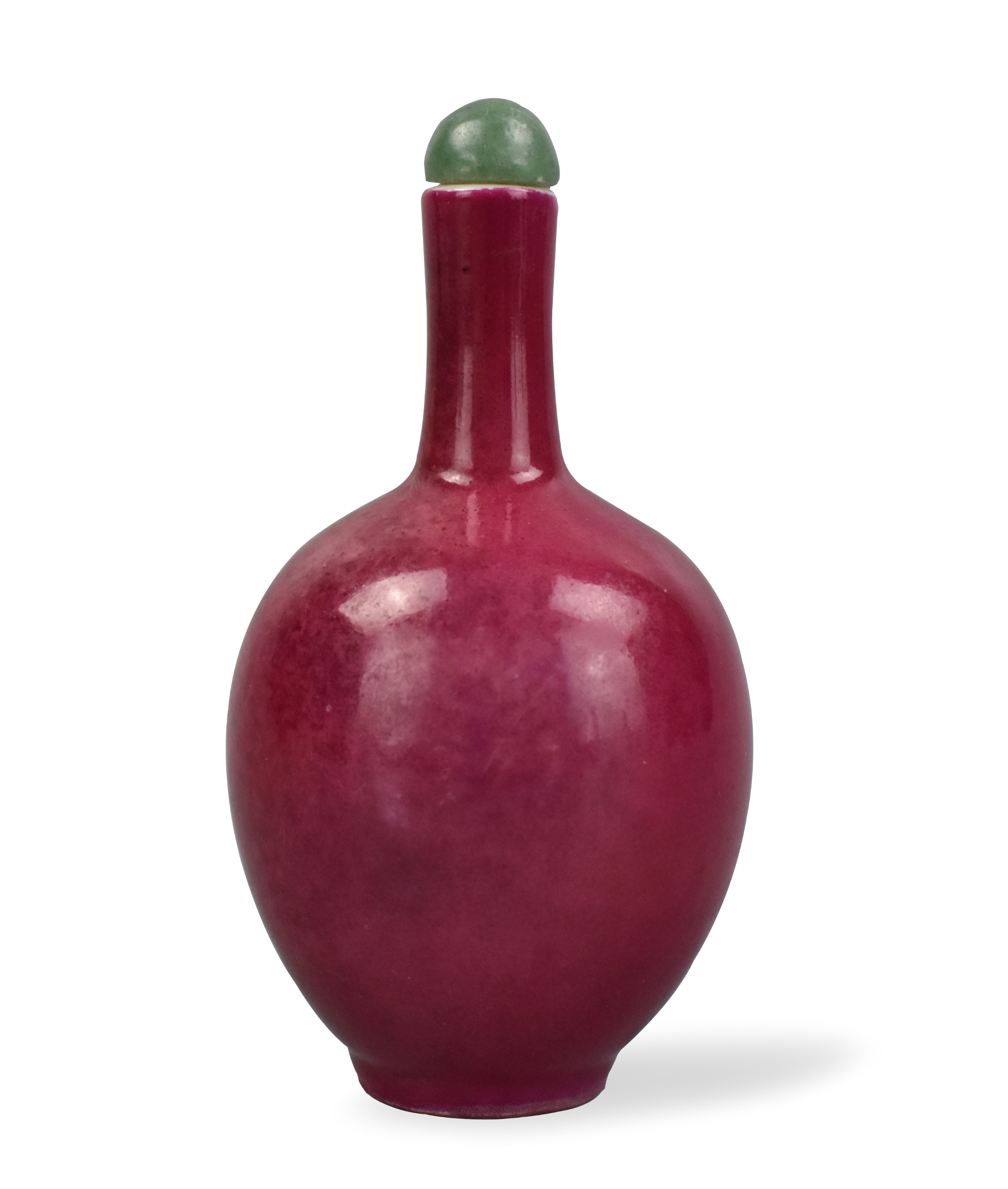 CHINESE CARMINE GLAZED SNUFF