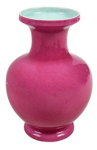 CHINESE CARMINE RED GLAZED