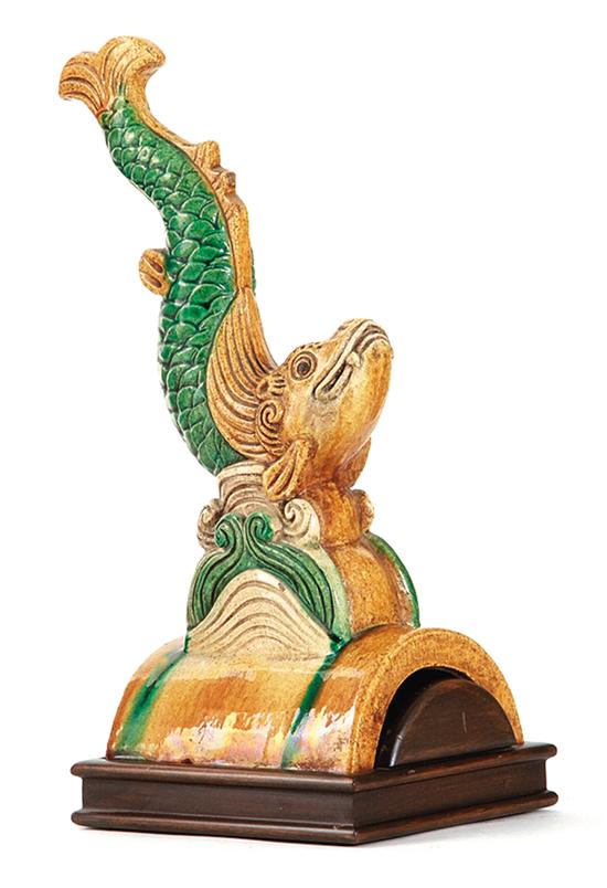 Chinese carp-form roof tile late