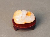 CHINESE CARVED AGATE ARTHROPOD