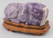 CHINESE CARVED AMETHYST FIGURE