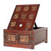 CHINESE CARVED AND GILT LACQUE