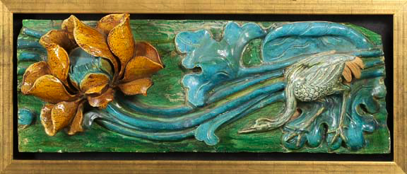 Chinese Carved and Glazed