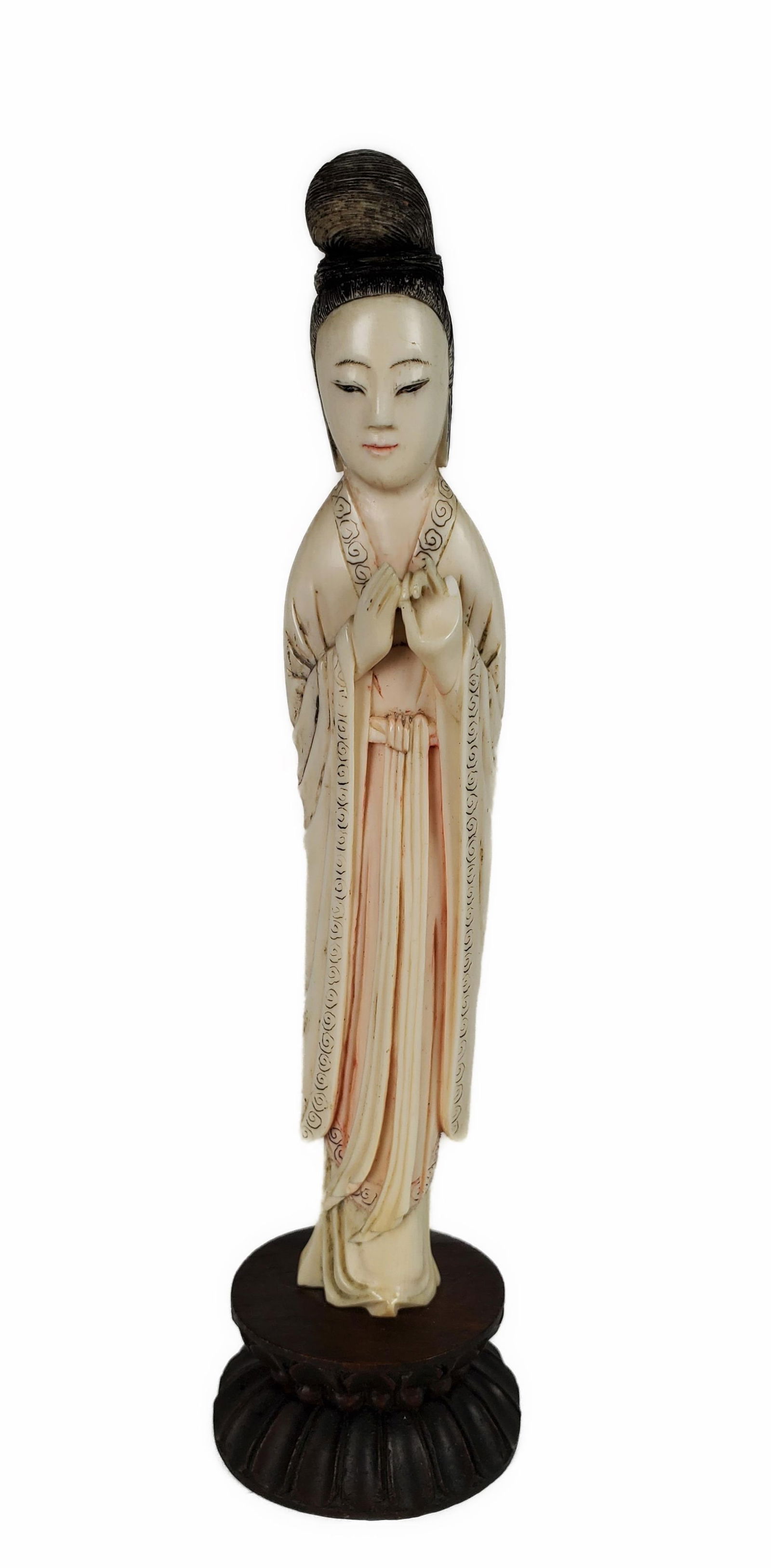 CHINESE CARVED AND POLYCHROME