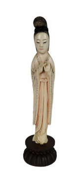CHINESE CARVED AND POLYCHROME