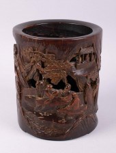 CHINESE CARVED BAMBOO BITONG (