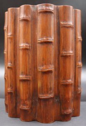 CHINESE CARVED BAMBOO FORM BRU