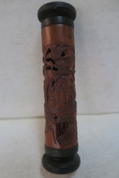 CHINESE CARVED BAMBOO "SCHOLAR