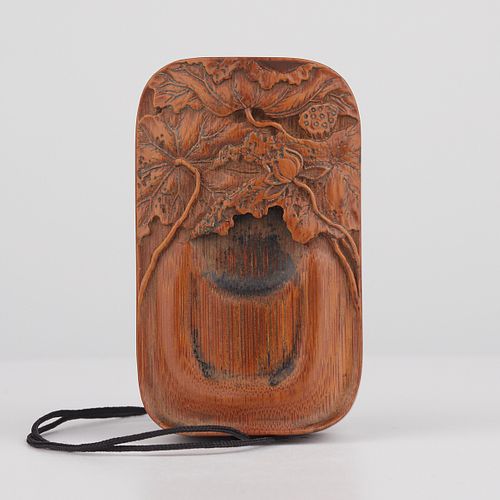CHINESE CARVED BAMBOO WOOD