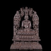 CHINESE CARVED BLACK HARDSTONE