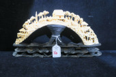 CHINESE CARVED BOAR TUSK CONTI