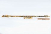 CHINESE CARVED BONE BLOW GUN W