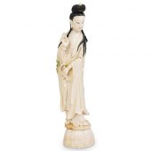 CHINESE CARVED BONE GUAN YIN S