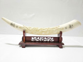 CHINESE CARVED BONE & SCRIMSHA