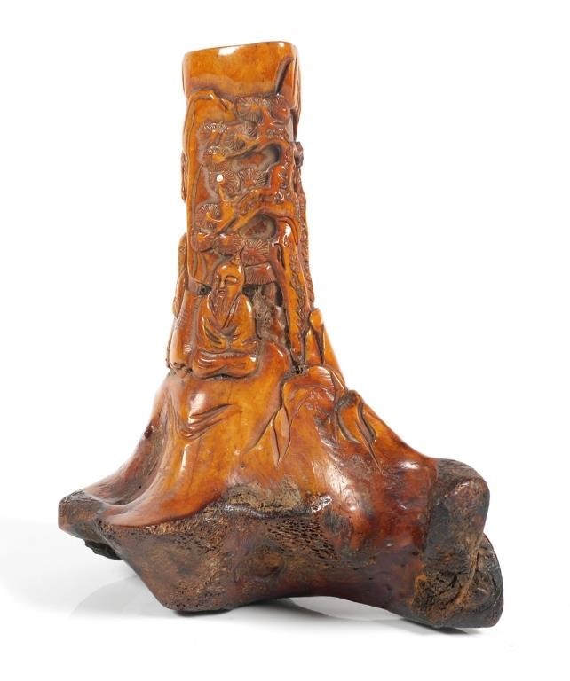 CHINESE CARVED BONE SCULPTURECarved