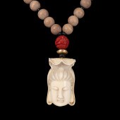CHINESE CARVED BONE, WOOD, AND