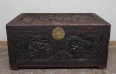 CHINESE CARVED CAMPHOR WOOD BL