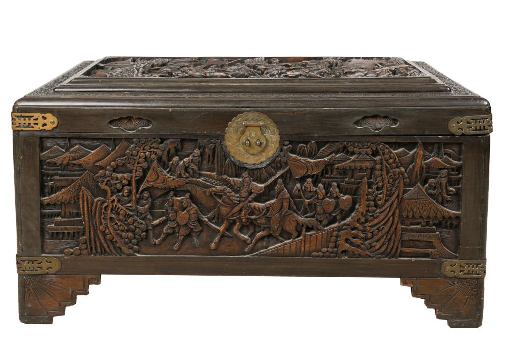 CHINESE CARVED CAMPHOR WOOD