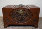 CHINESE CARVED CAMPHORWOOD BLA